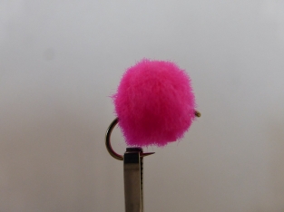 Size 10 Salmon Egg  Hot Pink Barbless